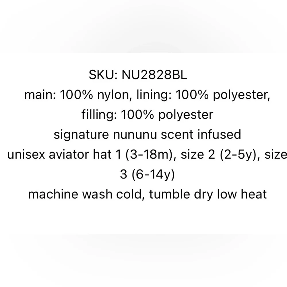 Nununu Black Padded Hood